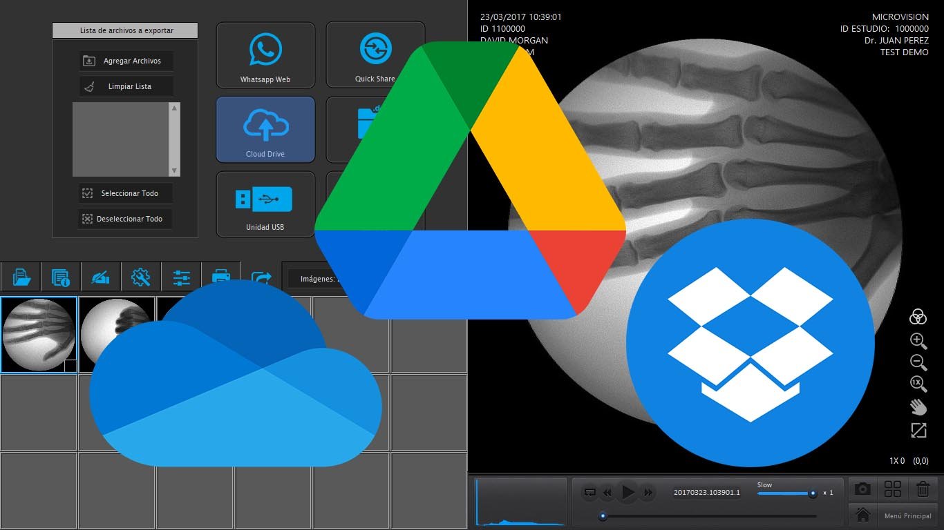 Comparte a la Nube desde Microvision: Google Drive, OneDrive, Dropbox y Más